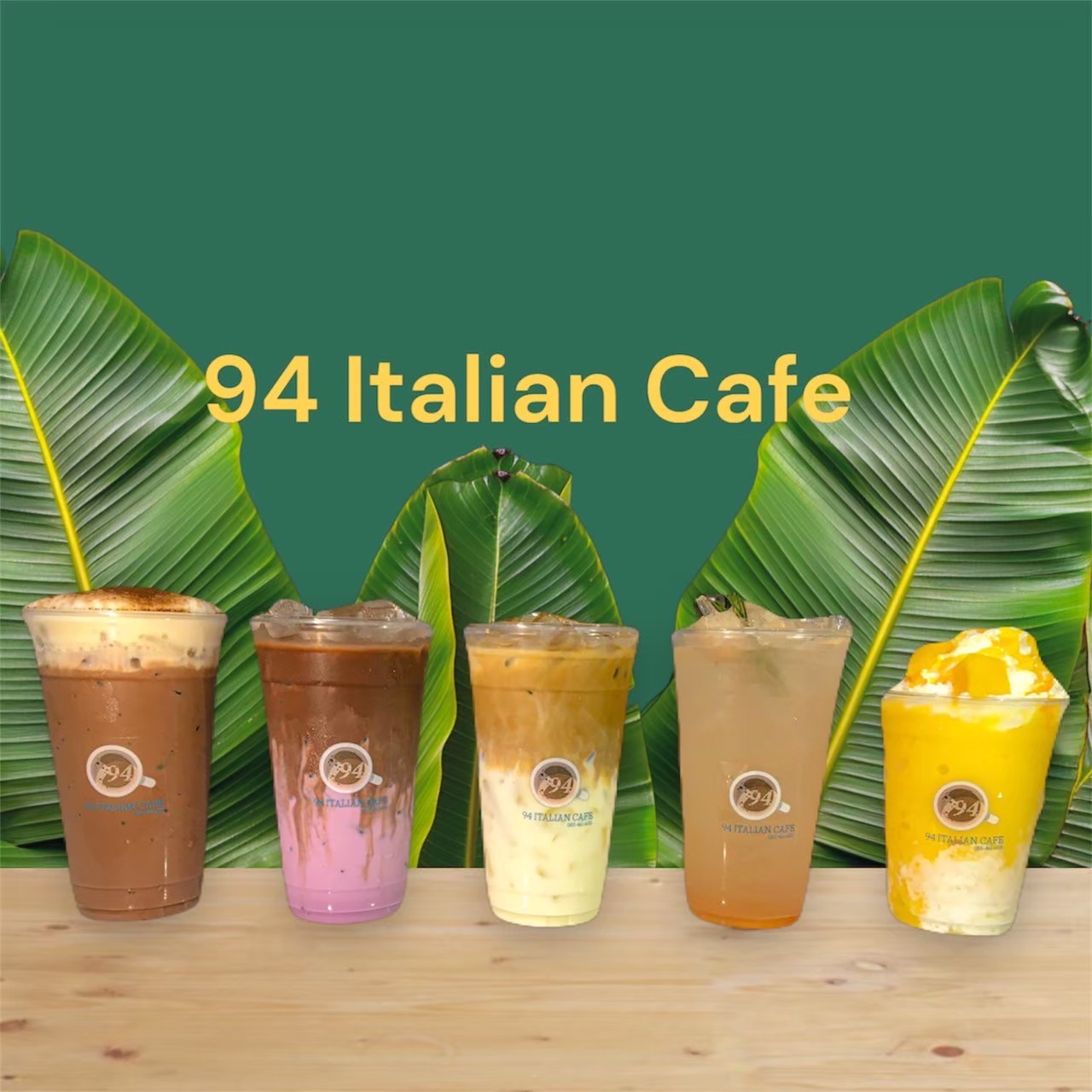 94 Italian cafe, freshly brewed coffee, tea, bread