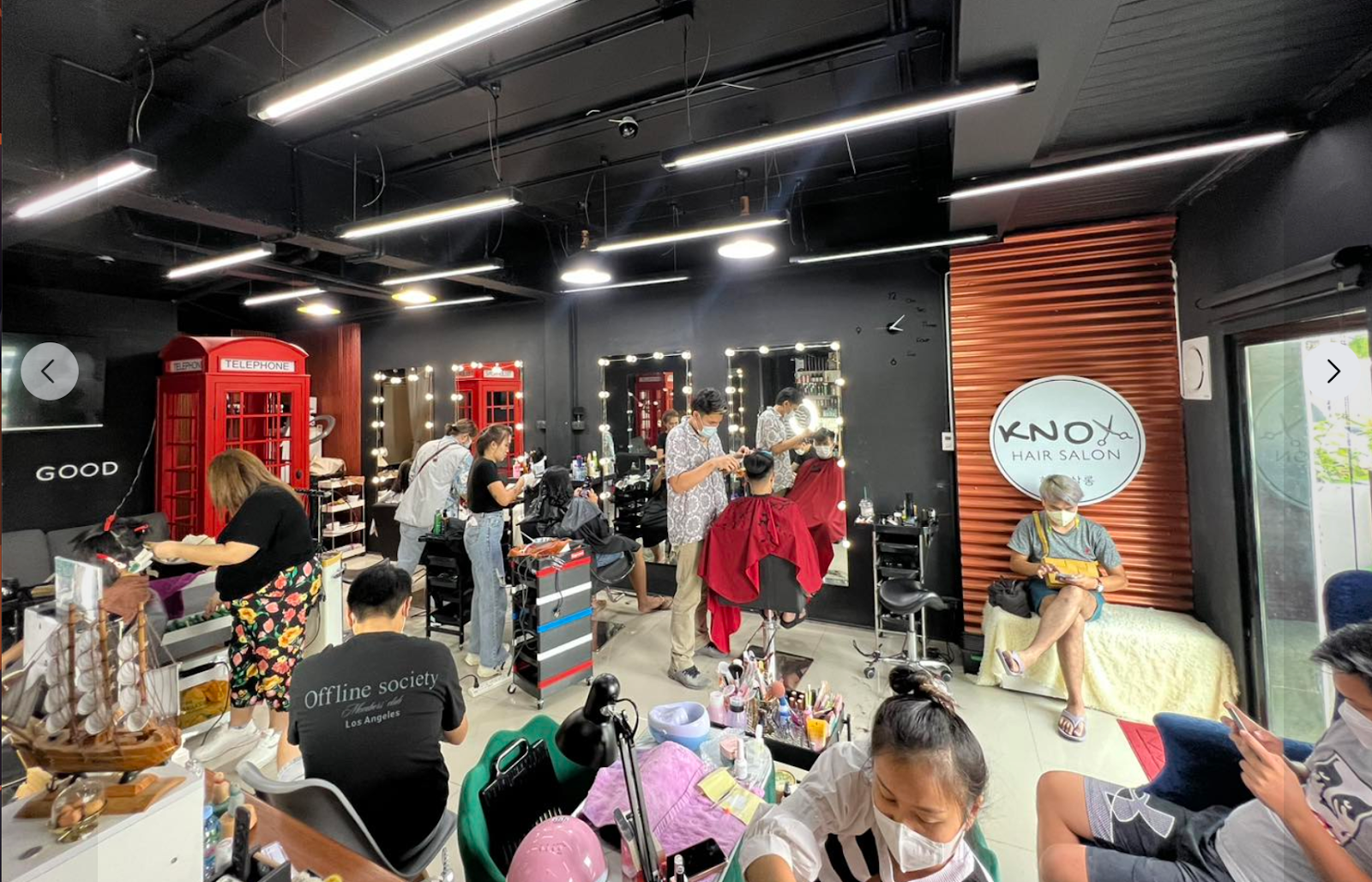 Knox hair studio, Don Mueang Korean style hair salon, hair perming, hair coloring, hair straightening, hair extensions, Bangkok