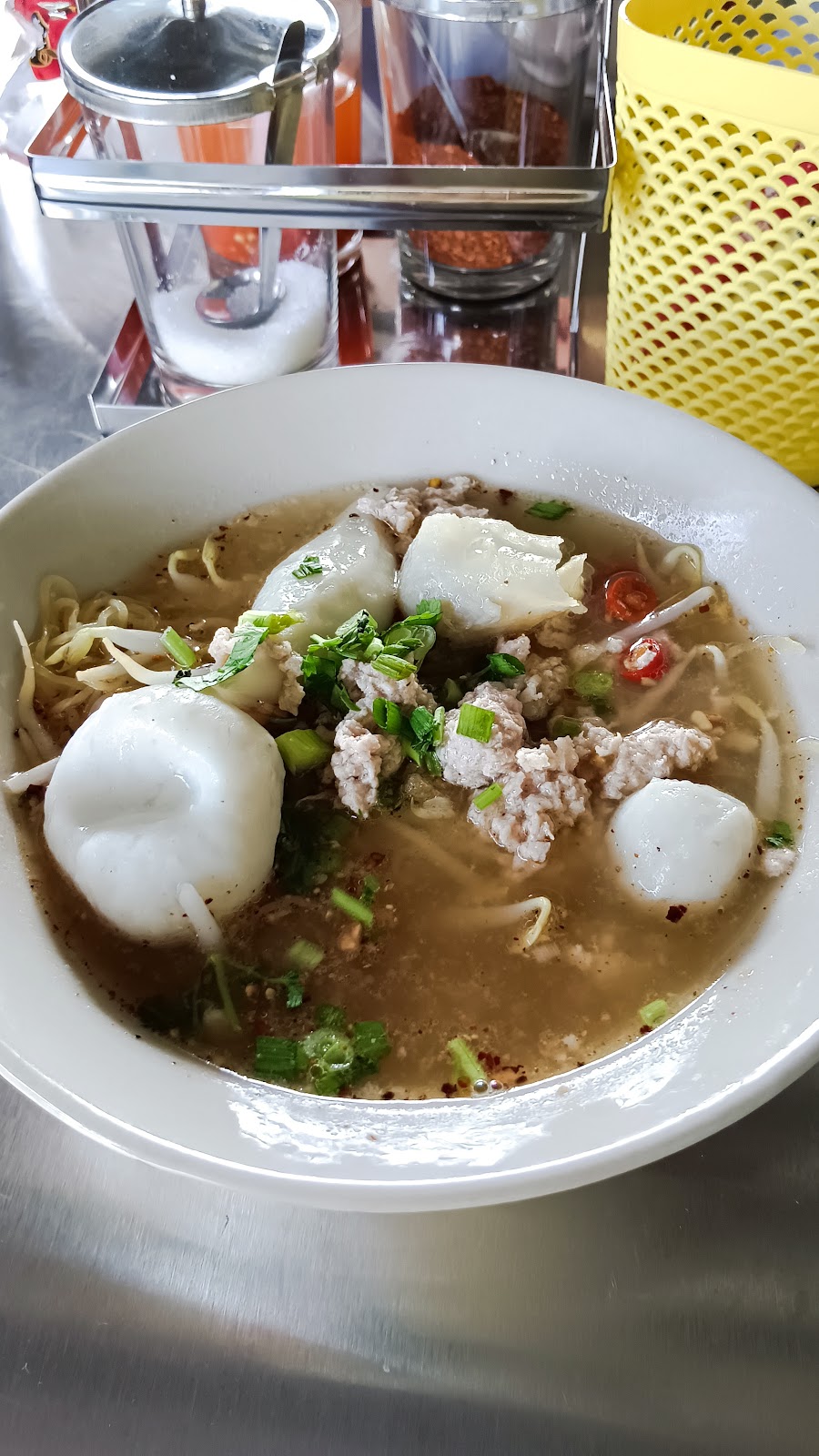 First Fish Ball Yenta Pho Noodles