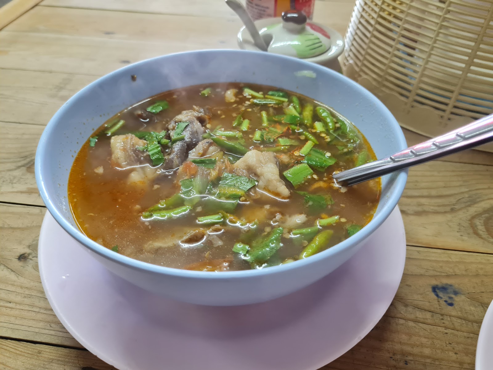 Cover the nail with meat