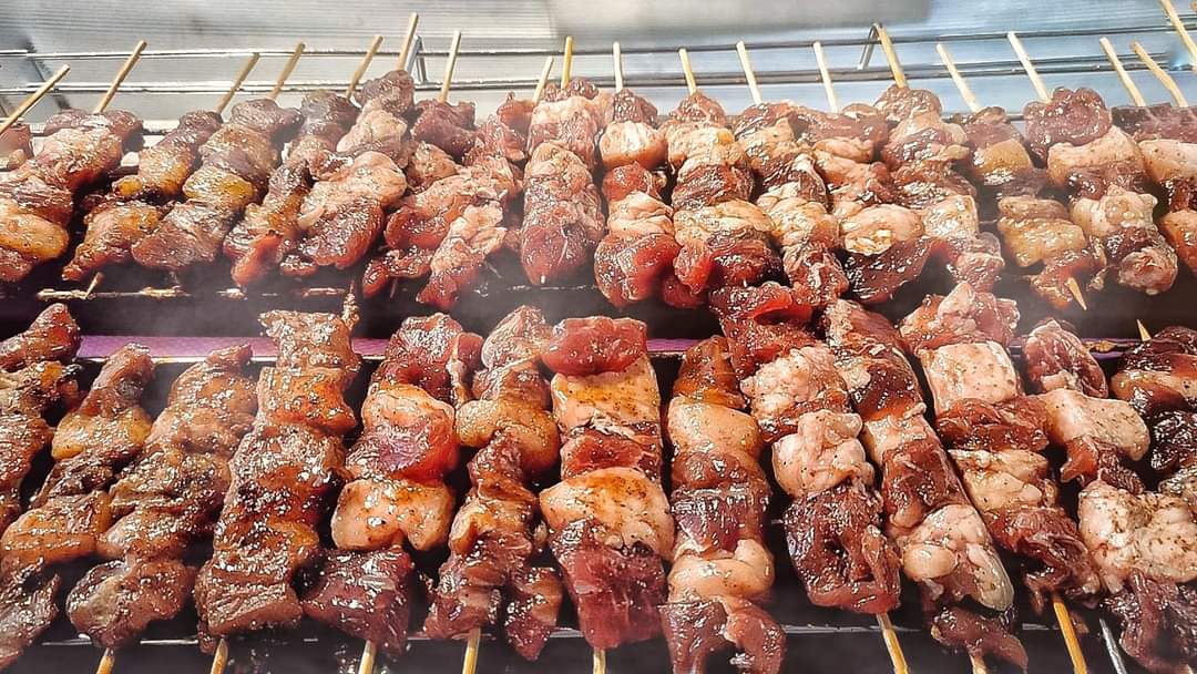 Traditional grilled pork, grilled beef
