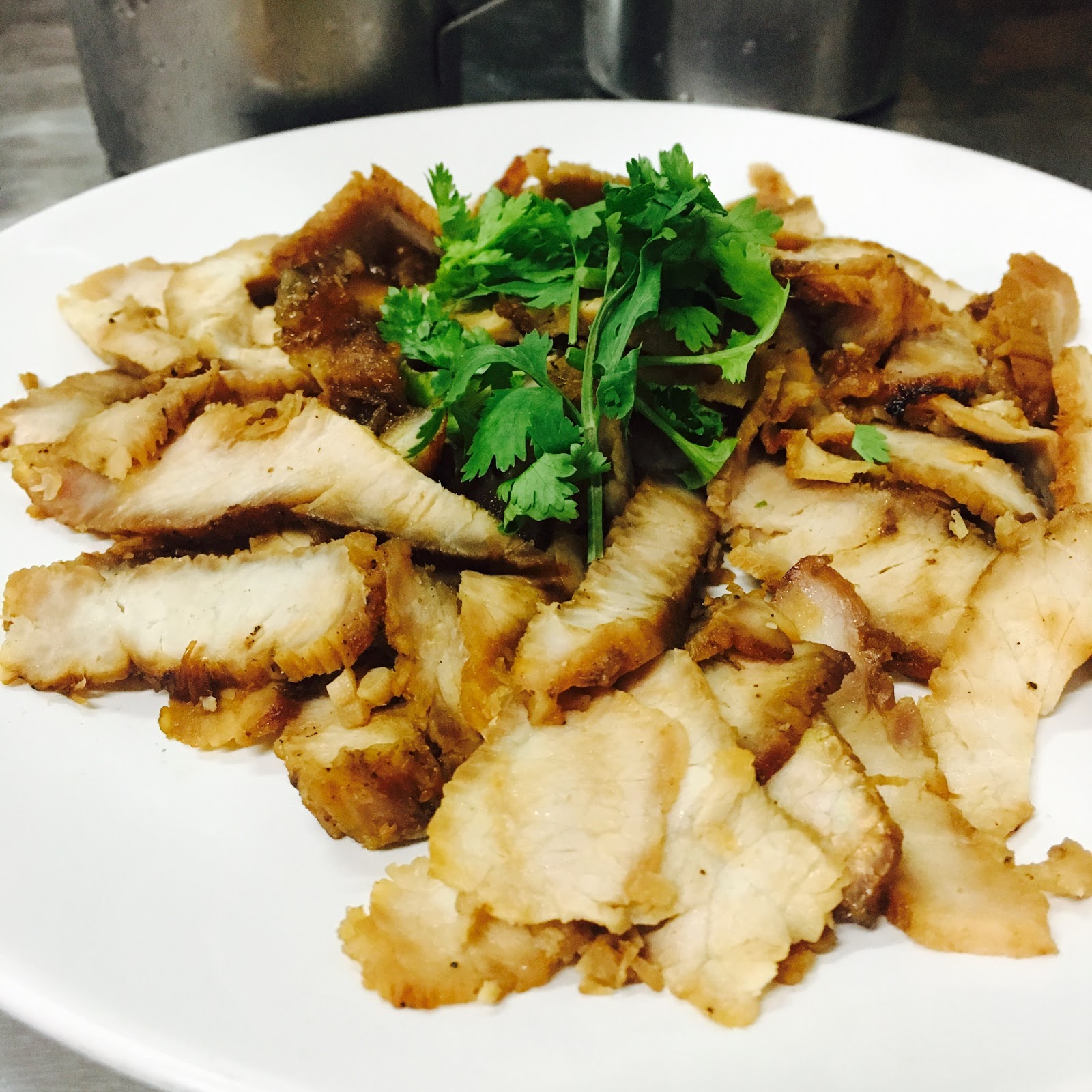 Boonlert Wonton noodles with roasted pork and soy sauce