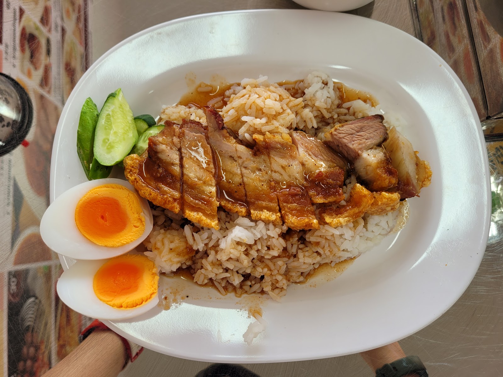 จินเต๋อ ข้าวหมูแดง-หมูกรอบ สาขาบางจาก (Jinte Roast Pork & Crispy Pork Rice Bangchak, Tharcum branch)