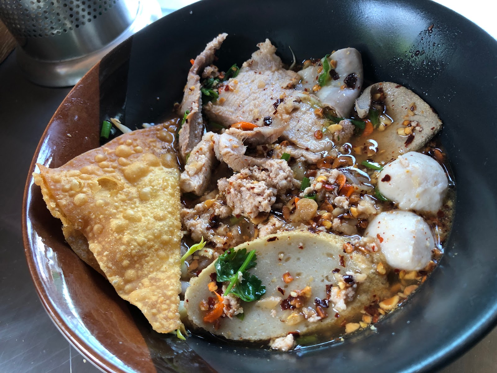 Tom Yum Noodles at Lap Nab Restaurant