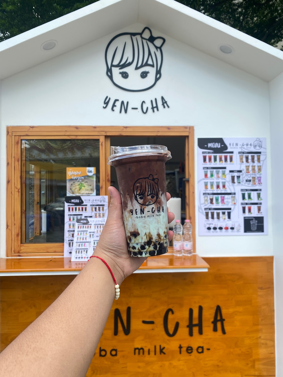 Yencha (boba milk tea)