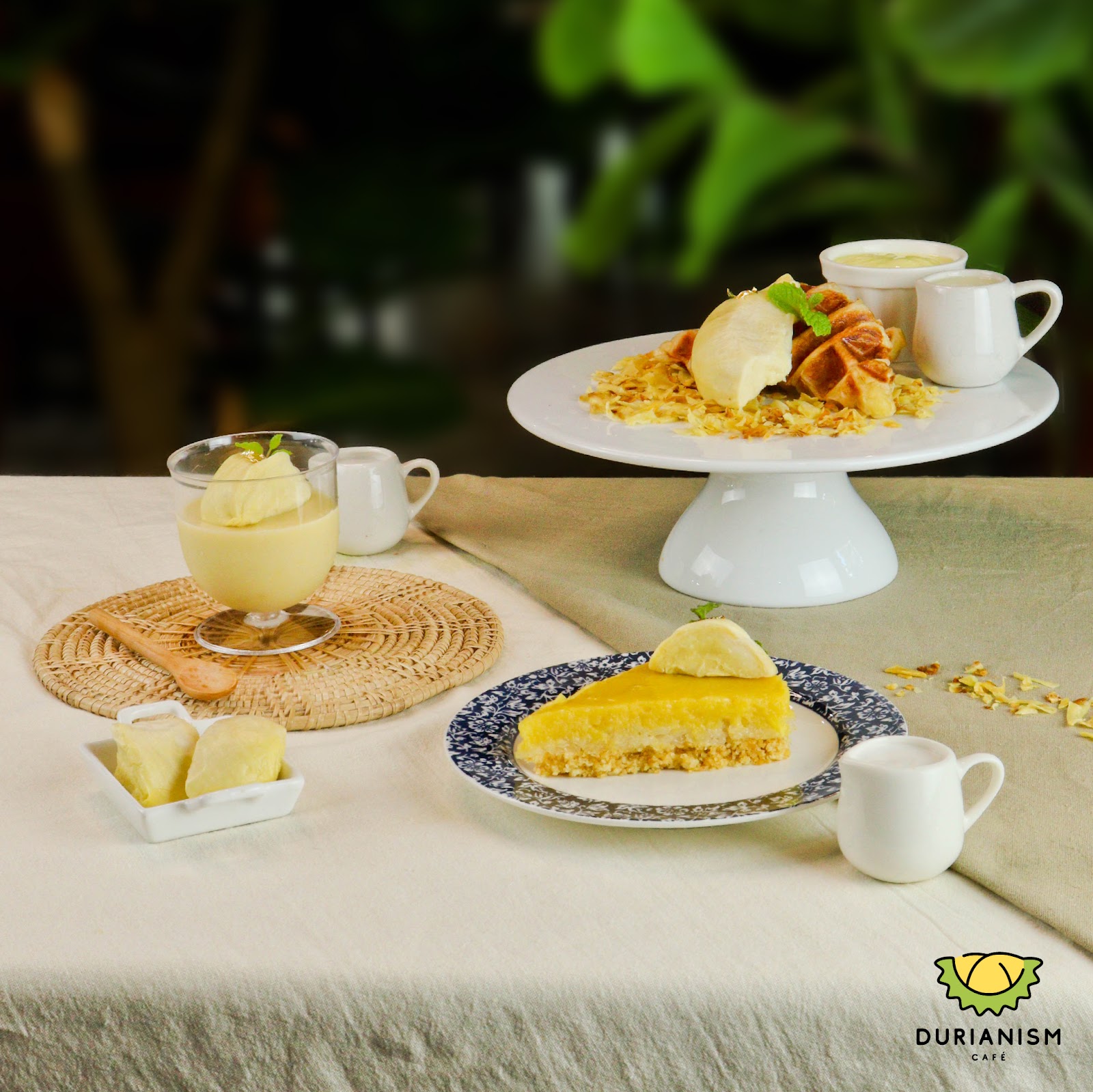 Durianism Cafe, Little Walk, Lat Krabang. Fresh durian available 365 days a year.