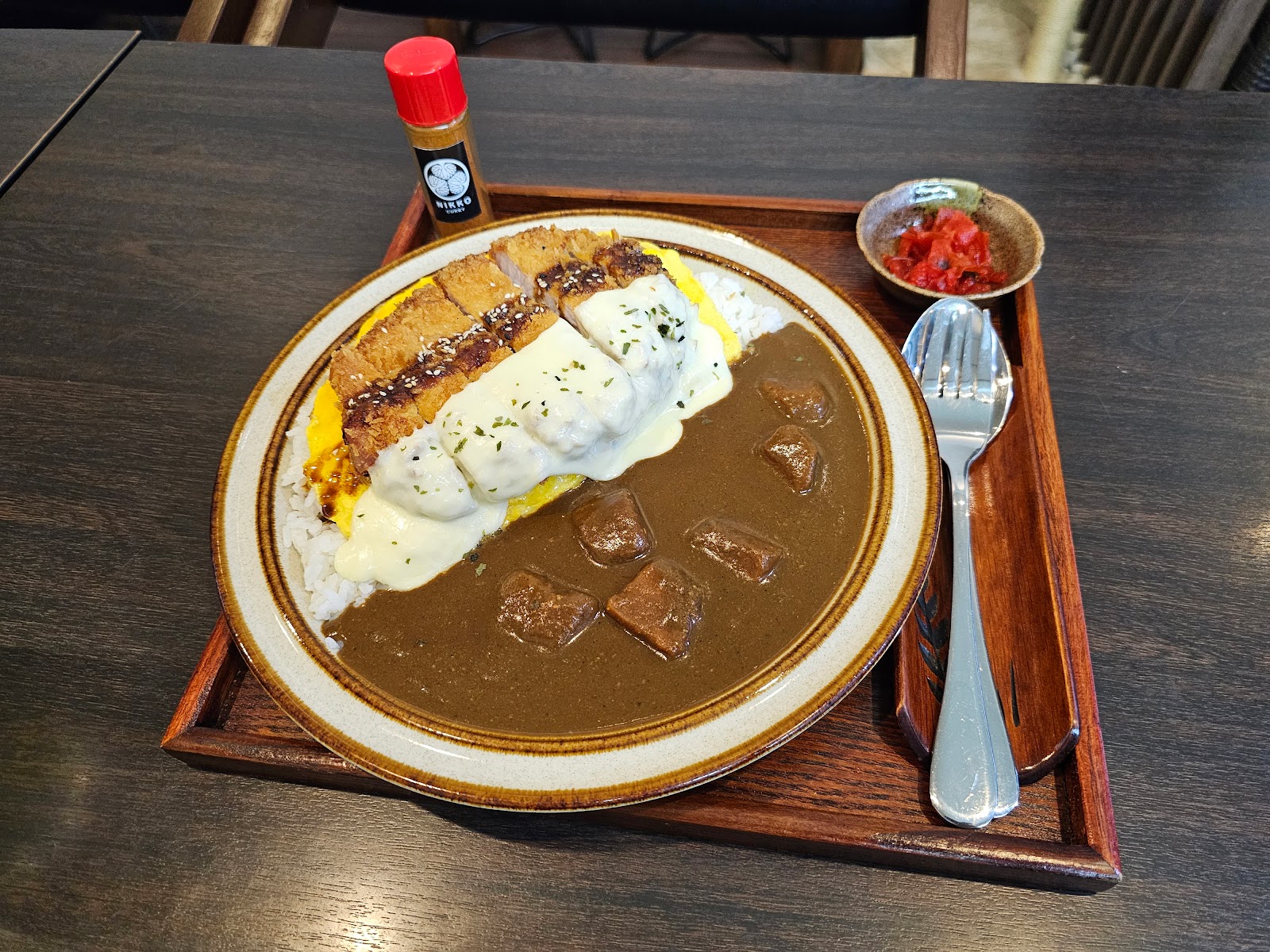 Nikko curry and matcha