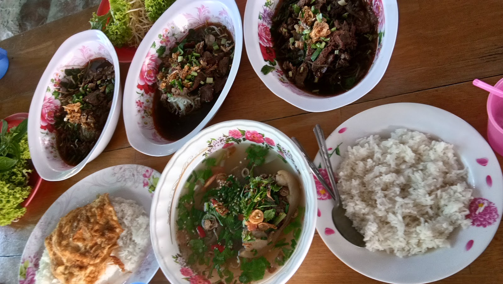 Oxtail soup, boat noodles, Klong 13