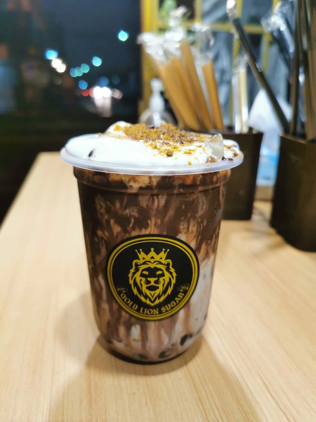 GOLD LION SUGAR Fire-breathing lion milk tea