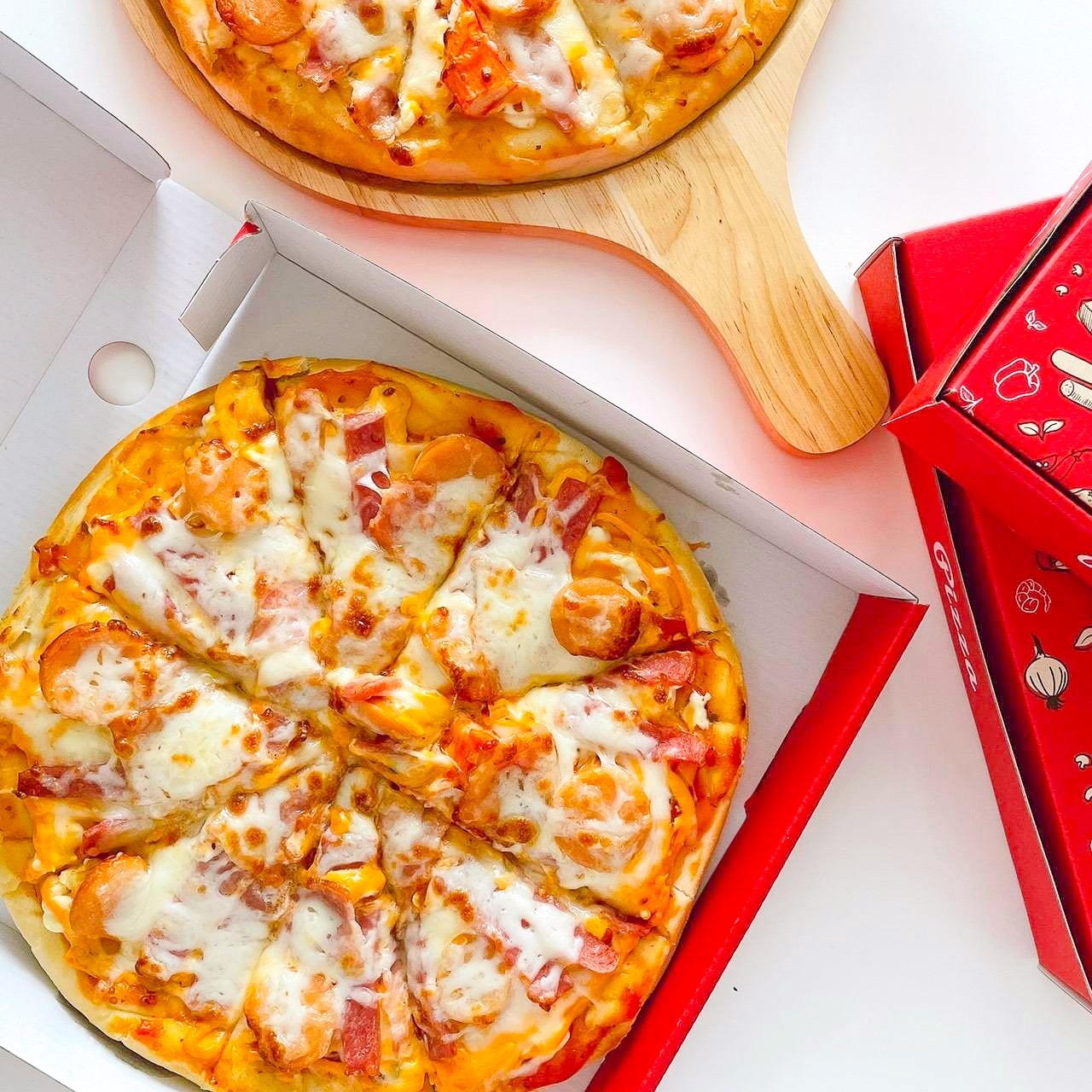 Explosion-proof pizza shop Kheha Romklao branch