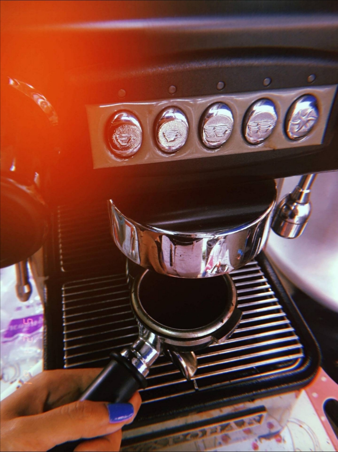 Shallots, freshly brewed coffee, udomsk