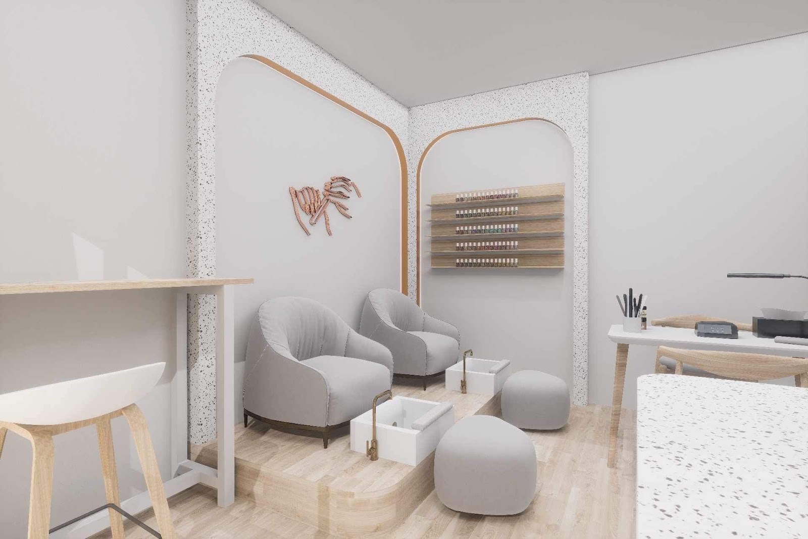 Ladprao offers manicures, eyelash extensions and spa treatments.