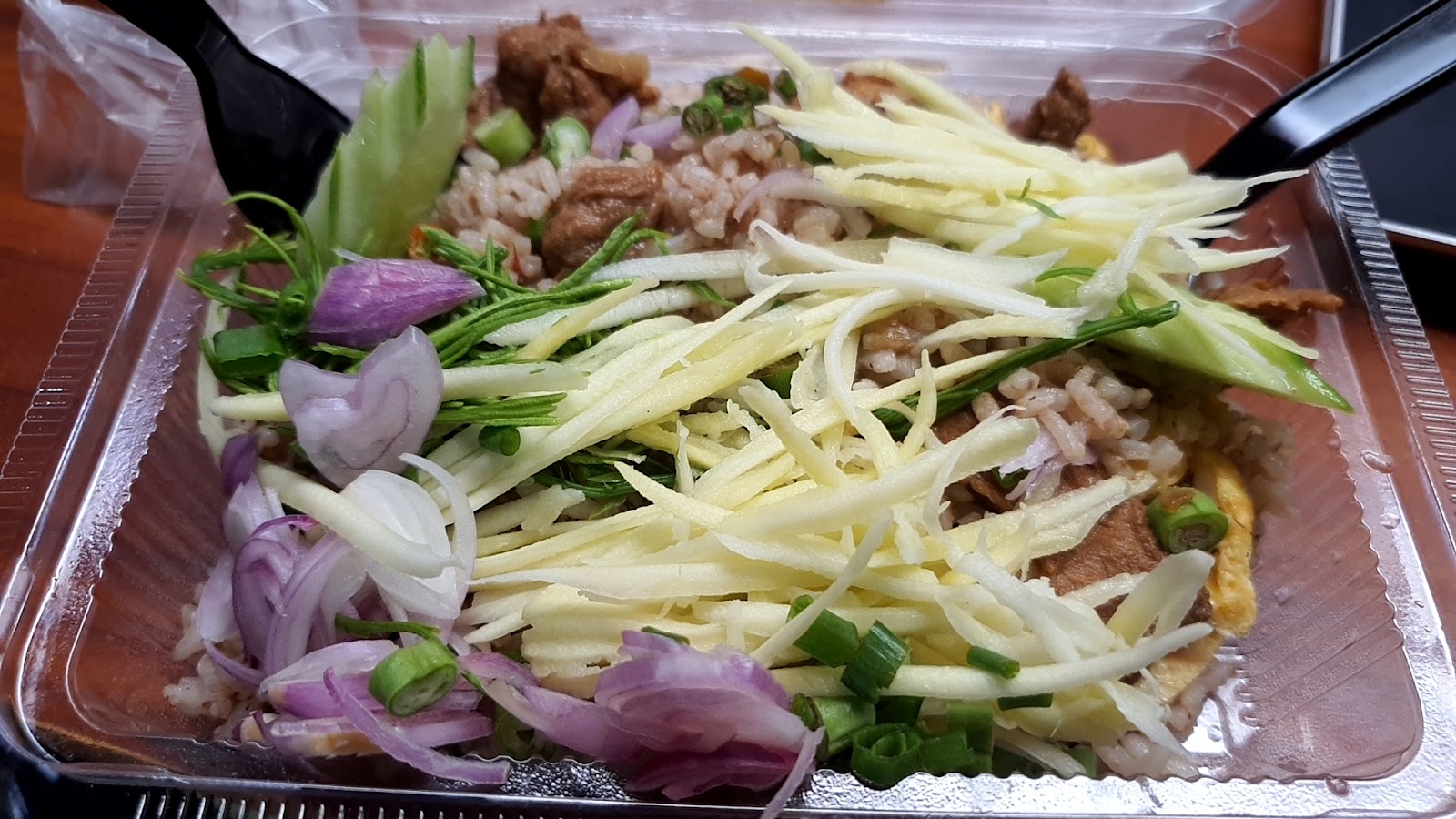 Pon Na Fa, rice cooked with shrimp paste